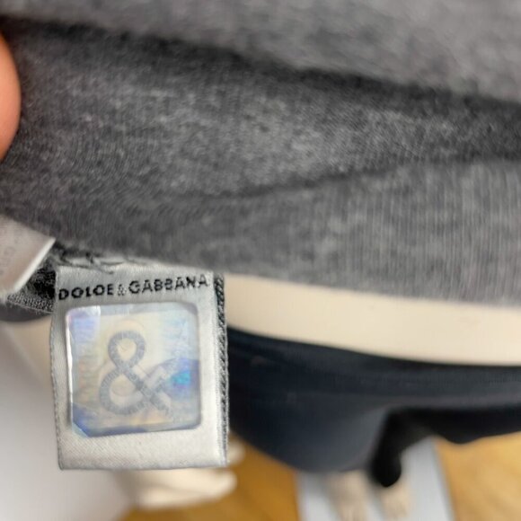 Vtg 90’s DOLCE & GABBANA Athletic Intimo Gray Sporty Sweater sz Small / it 46 - Picture 8 of 11